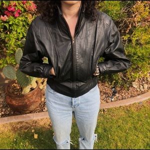 Vintage Berman’s Black Leather Jacket